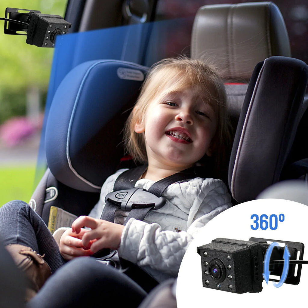 1080P Baby Car Mirror Monitor with Camera Baby Car Mirror with 4.3'' IPS Screen Night Vision Function for Infants Kids Pets