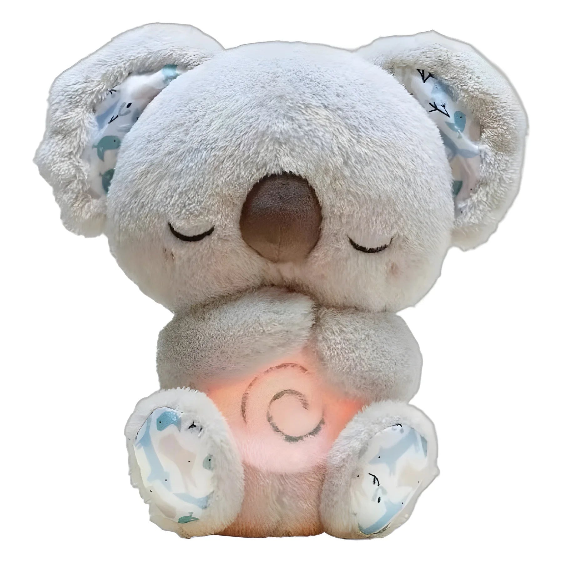 *Cuddly Koala Plush Sleep Aid with Soft Glow Night Light Calming Music and Simulated Breathing Comforting Bedtime Comfort Toys~