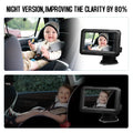 1080P Baby Car Mirror Monitor with Camera Baby Car Mirror with 4.3'' IPS Screen Night Vision Function for Infants Kids Pets